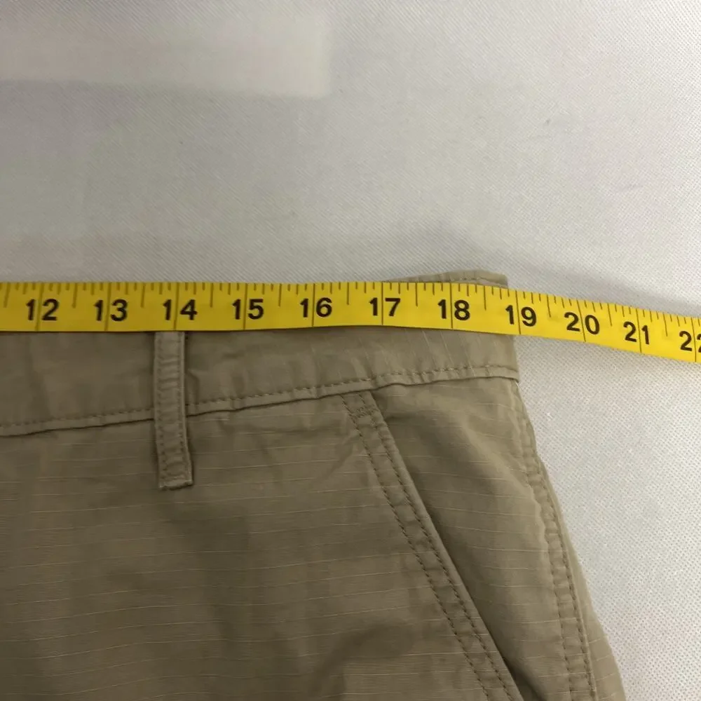 Levi's Strauss Cargo Khaki Tan Shorts Size 36 Men's Rip Stop Longer inseam Y2K - Picture 10 of 11